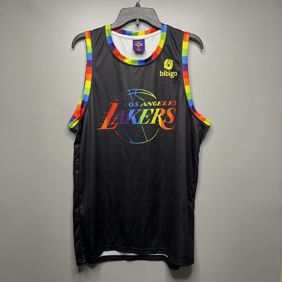 Mens Los Angeles Lakers Pride Basketball jersey XL - Picture 1 of 6